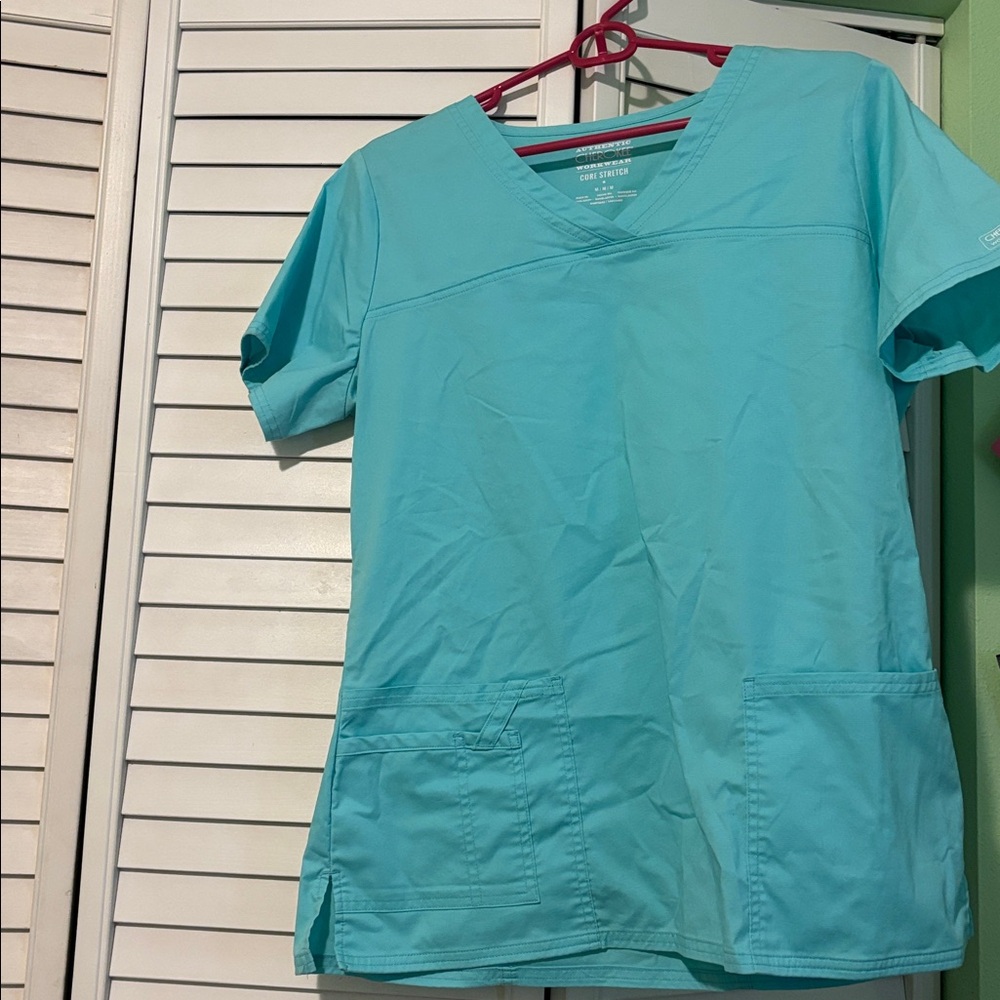 Cherokee Workwear Core Stretch Aqua Scrub Top